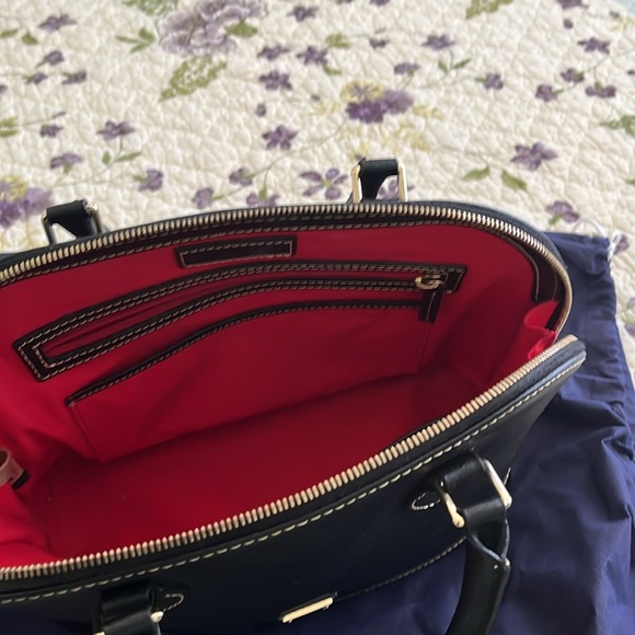 Dooney & Burke Dome Satchel Italian Saffiano leather handbag. - Picture 2 of 3